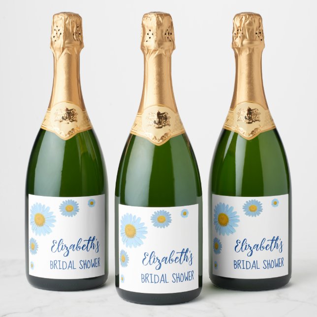 Blå tusenskönor blomsterbröllopsfest (Flaskor)