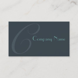 Blå två tonade visitkort