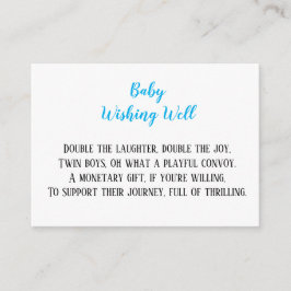 Blå tvillingskuvel i Pojke för daglig dagis Tilläggskort