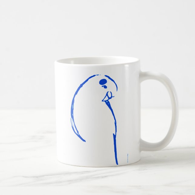 Blå Undulat Mugg (Höger)