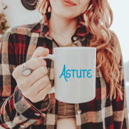 Blå, unik hand, frisyrad vakuumatastut Två-Tonad mugg