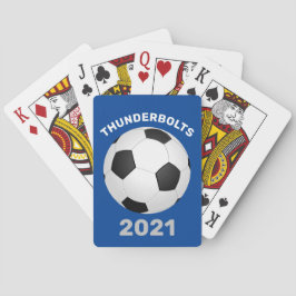 Blå uppspelningskort för fotbollslag, Personlig Casinokort