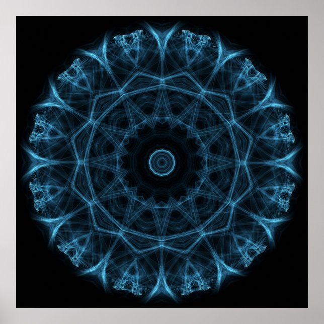 blå utomjording poster (Framsidan)