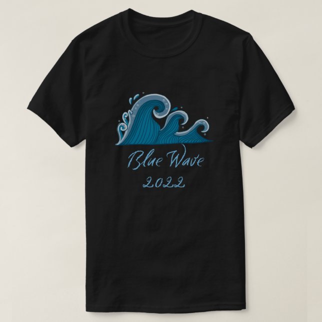 Blå våg 2022 t shirt (Design framsida)