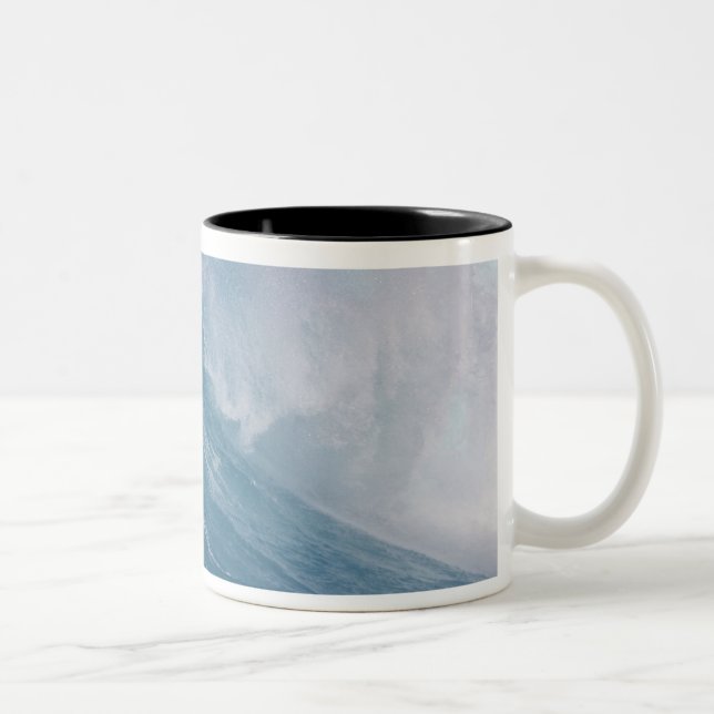 Blå våg bryter, Maui, Hawaii, USA Två-Tonad Mugg (Höger)