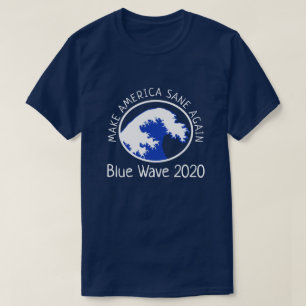 Blå våg "Gör Amerika segelsågning igen" demokr T Shirt