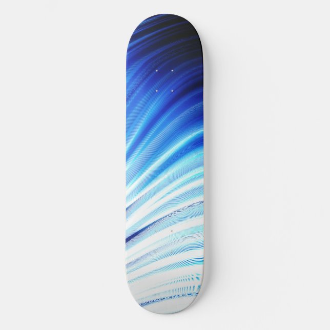 Blå våg mini skateboard bräda 18,5 cm (Framsida)