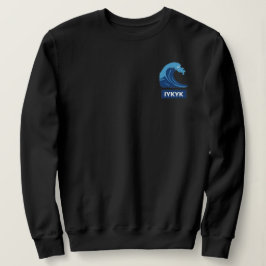 Blå våg t shirt