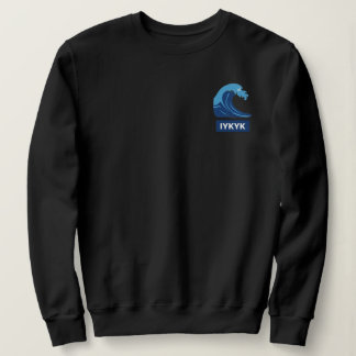 Blå våg t shirt