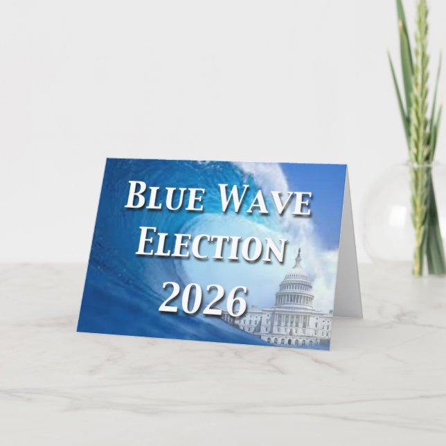 Blå våg-valet 2026 kort (Framsida)