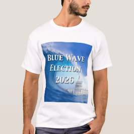 Blå våg-valet 2026 t shirt