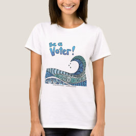 Blå våg - var en väljare t shirt