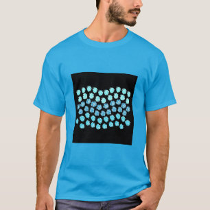 Blå Vågar Manar Basic Mörk T-Shirt