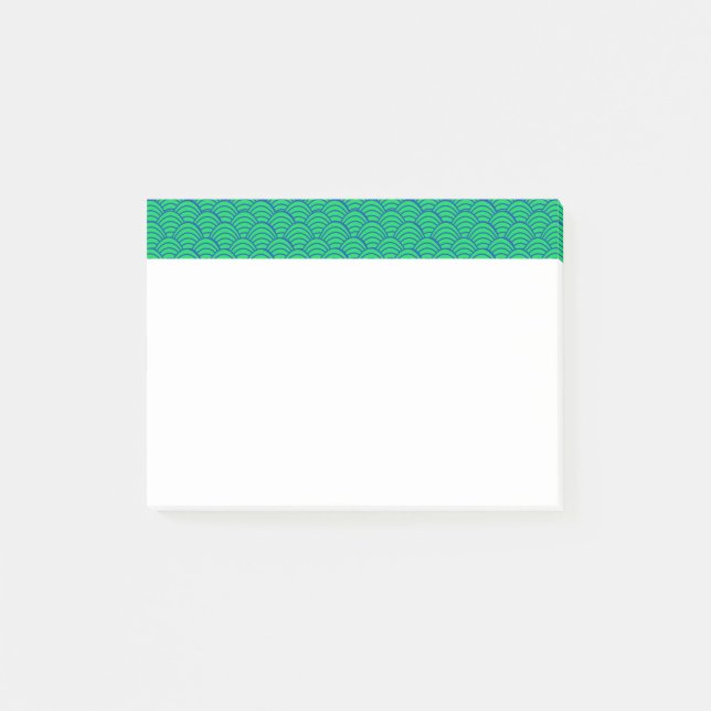 Blå Vågar Post-it Block (Framsida)