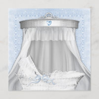 Blå vagga baby shower