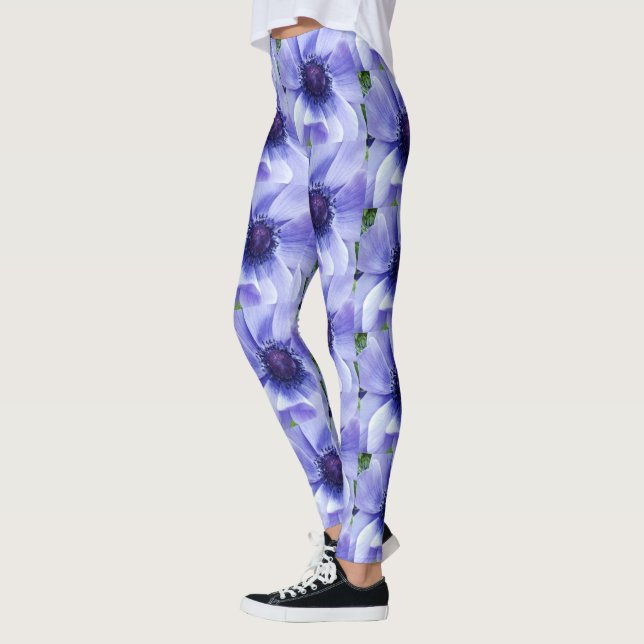 Blå vallmo, baljväxter leggings (Vänster)