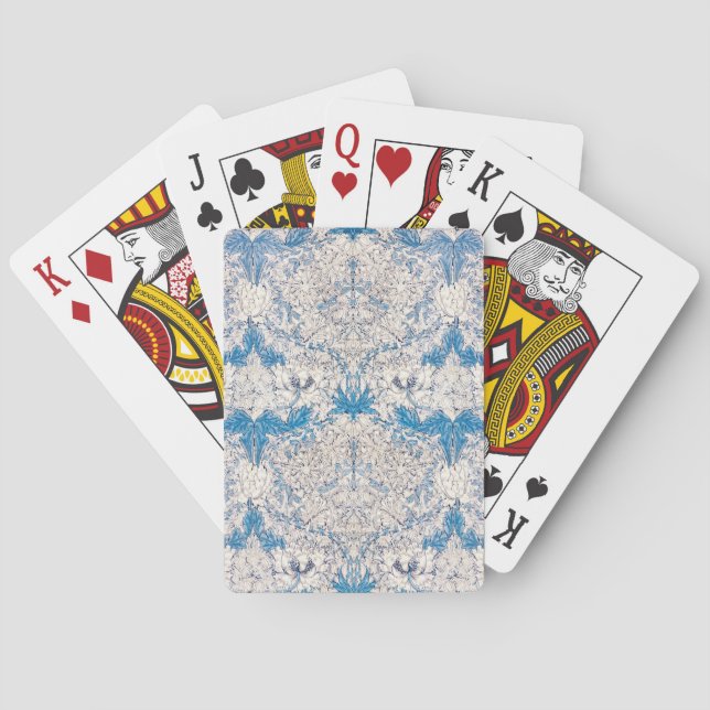 Blå vänderot (av William Morris) Casinokort (Baksidan)