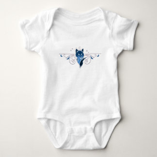 Blå varg Baby Body T Shirt