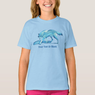 Blå Varg i Snö T Shirt