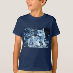 blå varg T-shirt