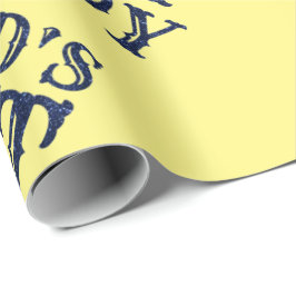 Blå världens bästa pappa Fars dag Glitter Presentpapper