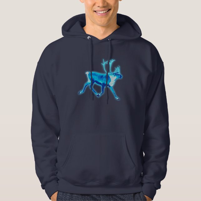 Blå Västindien (renare) Hoodie (Framsida)