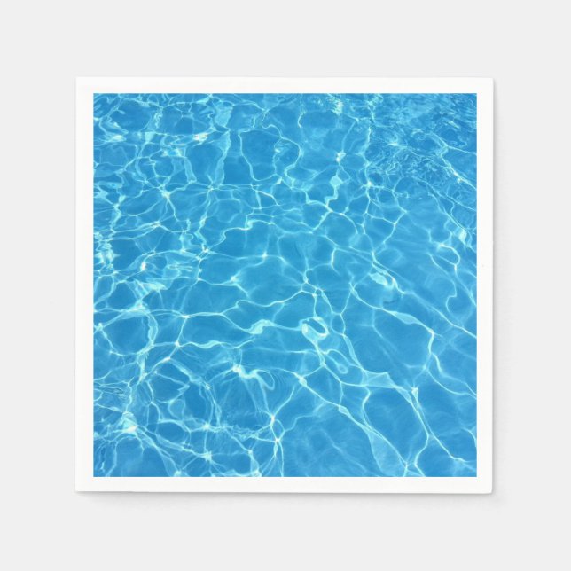 Blå vatten engångsnäsduk pappersservett (Framsidan)