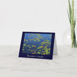 Blå Vatten och lila dynor - anteckningskort