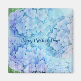 Blå vattenblommor och anpassningsbar magnet