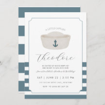 Blå vattenfärg Blå marinhöns första födelsedag