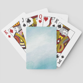 Blå vattenfärg casinokort