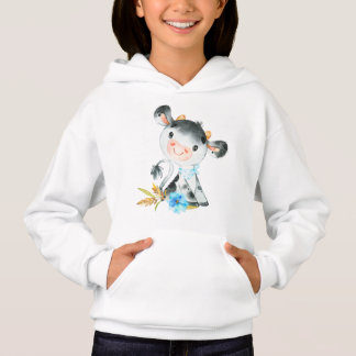 Blå vattenfärg, liten kon t shirt