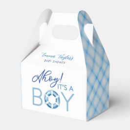 Blå vattenfärg Play Baby Shower Papper Kopp Presentaskar