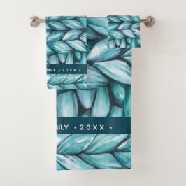 Blå vattenfärgad Personlig julklapp