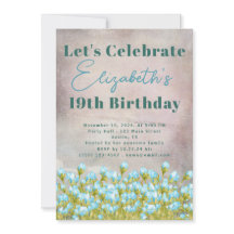 Blå vattenfärgsblommor - bakgrunden