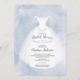 Blå vattenfärgsbricka, Möhippa Inbjudningar