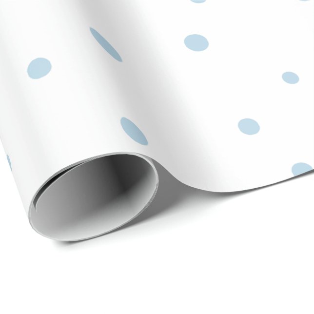 Blå vattenfärgscirklar presentpapper (Rullad Hörn)