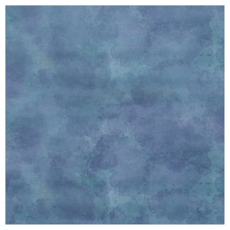 Blå vattenfärgsmoln Abstrakt Mönster Tyg