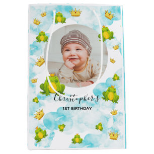 Blå vattenfärgsmonarch Frog Baby Photo