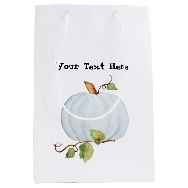 Blå vattenfärgspumpan, Anpassningsbar Gift Bag (Framsidan)