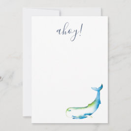 Blå vattenfärgsstativ för val anteckningskort