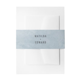 Blå vattenfärgsvärldskarta bröllop band för inbjudningskort