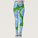 Blå vattenkraft mönster leggings<br><div class="desc">Mönster tillverkad av blå vattenskropp med vattenfärger.</div>