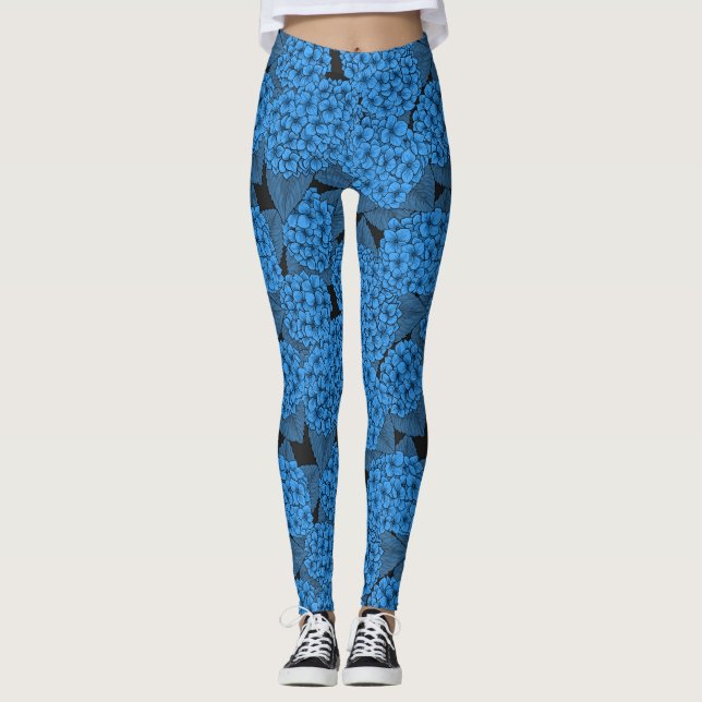 Blå vattensköda leggings (Framsida)