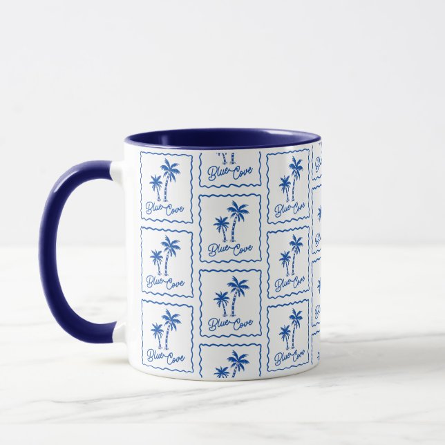 Blå vik mugg (Vänster)