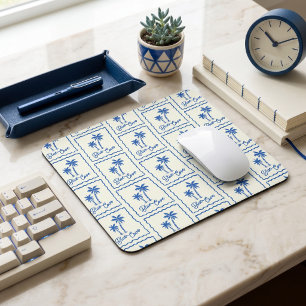 Blå vik musmatta