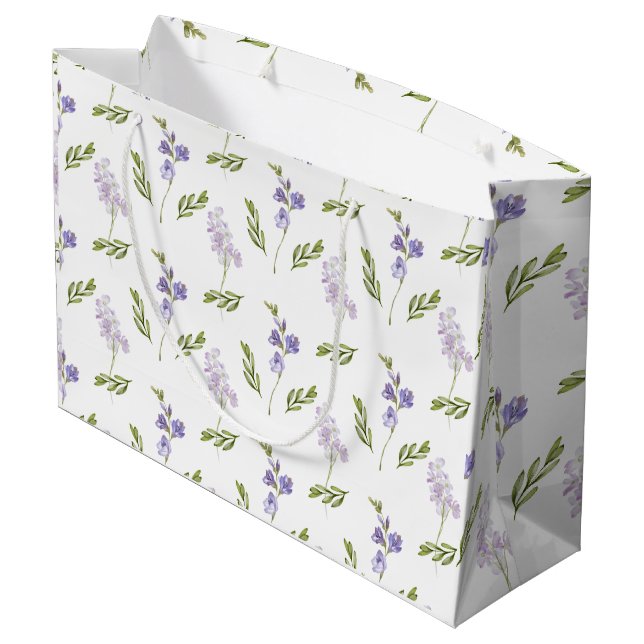 Blå Vildblomma Akvarell  (Baksidan Vinklad)