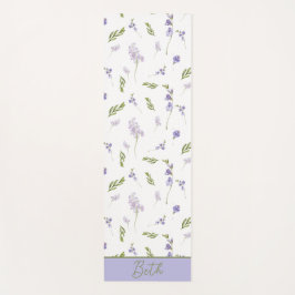 Blå Vildblomma Akvarell Anpassat Namn 