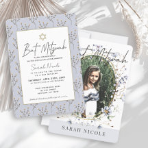 Blå Vildblomma Blommig Foto Bat Mitzvah