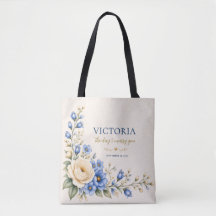 Blå Vildblomma Bröllopsdag Brudgåva